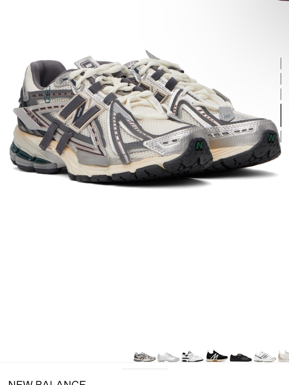 New Balance M1906 Beige and Grey Mesh Trainer - Picture 8 of 9